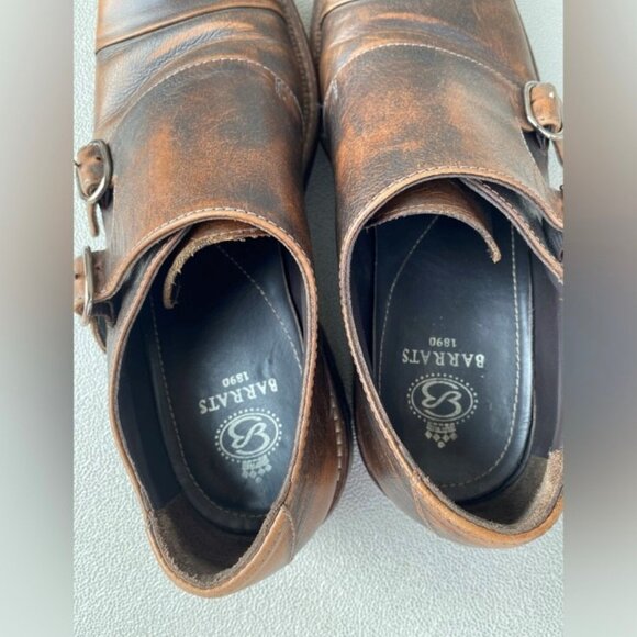 Barrats Double Monk Strap Leather Dress Shoes - Picture 8 of 10